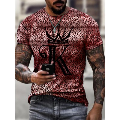 Designer King K Print T-shirt