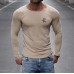 King Solid Color Slim Long-sleeved T-shirt