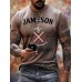 Mens Jameson Irish Whiskey Printed Casual T-Shirt