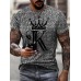 Designer King K Print T-shirt