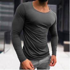 Men's Basic Cotton Breathable Long Sleeve T-Shirt