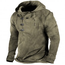 Men's Outdoor Retro Long Sleeve Hoodie HF1501-03-01