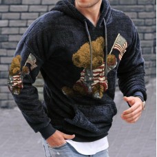 printed cute bear hoodie HF1604-02-02