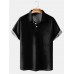 Men's Basic Solid Color Lapel Short Sleeve POLO Shirt