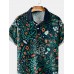 Men's Beetle Floral Short Sleeve Polo Shirt